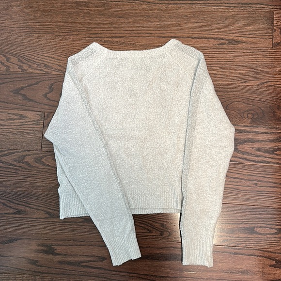 Garage Grey Cropped Sweater | Size S - Picture 3 of 3